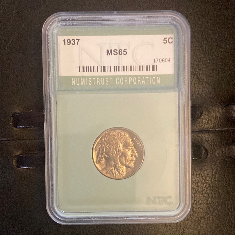 1937 TC Graded Buffalo Nickel - Gold